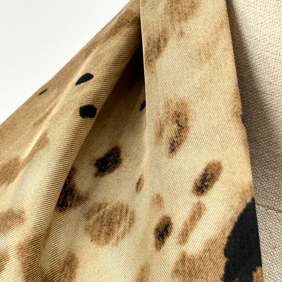 Vintage Y2K Rinzo Como Leopard 100% Silk Statement Scarf - Picture 3 of 7